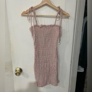 Princess Polly Pink Blush Ruched Mini Dress